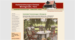 Desktop Screenshot of ferienwohnungen-christel.de
