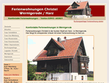 Tablet Screenshot of ferienwohnungen-christel.de